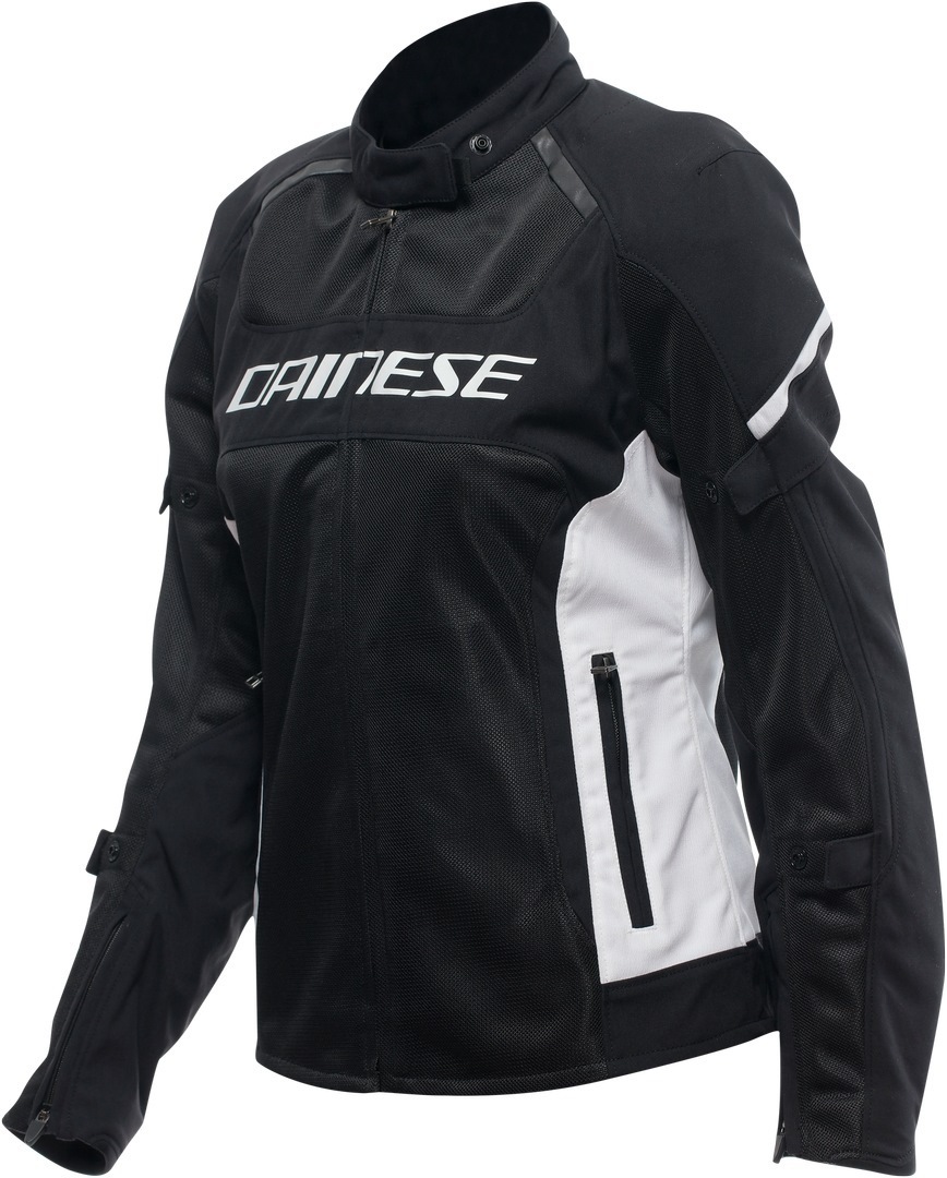 Dainese Air Frame 3 Женская мотоциклетная текстильная куртка Черный/Белый 54 