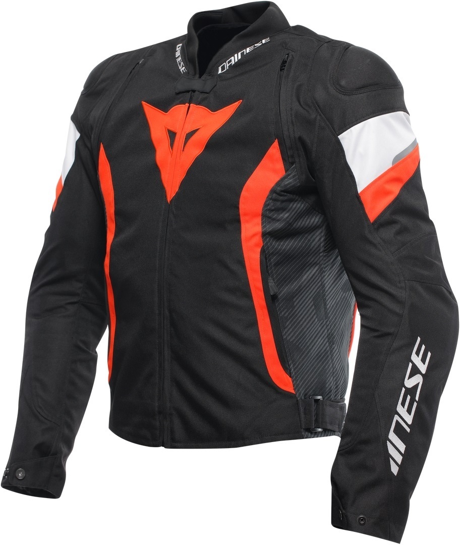 Dainese Avro 5 Мотоциклетная текстильная куртка Черный/Белый/Красный 44 