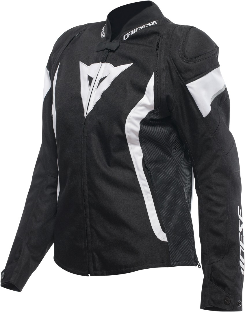Dainese Avro 5 Женская мотоциклетная текстильная куртка Черный/Белый 44 