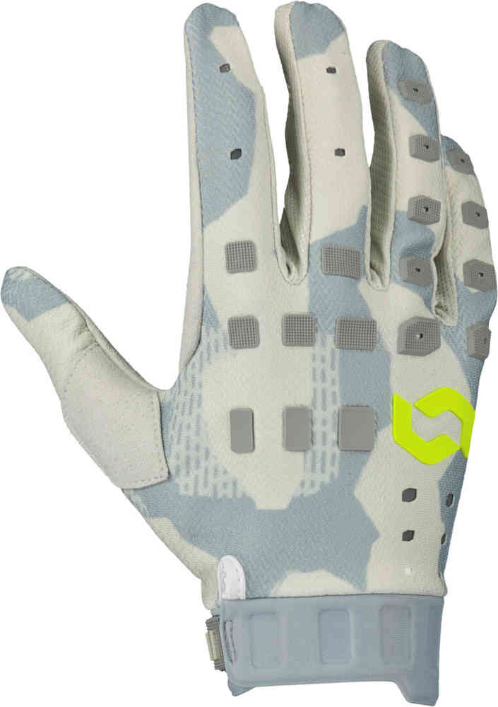 Scott Podium Pro Grey/Yellow Motocross Gloves
