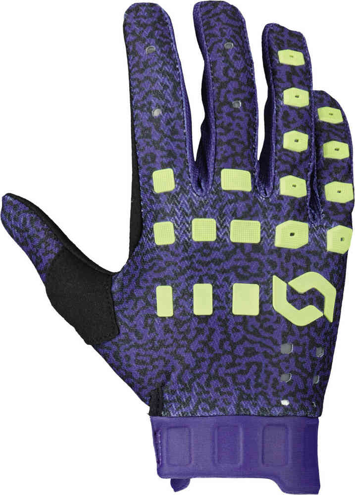 Scott Podium Pro Lila/Grün Motocross Handschuhe