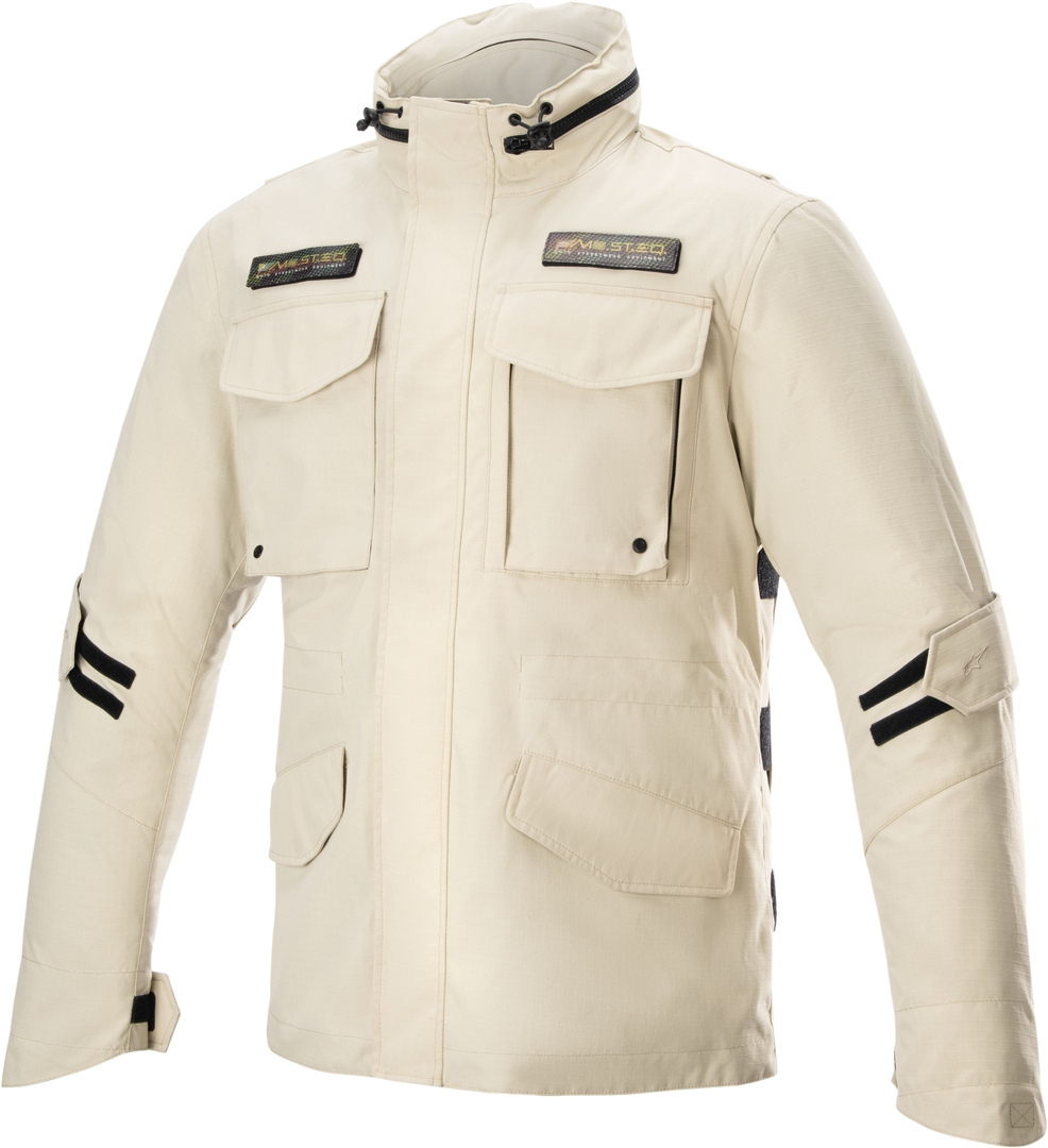 Alpinestars Men's Beige Mo.st.eq Field Waterproof Motorcycle Textile Jacket, For 4XL