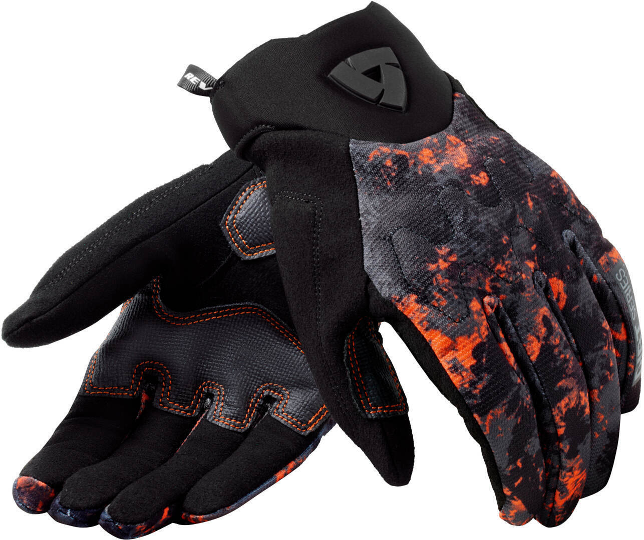 Side view of Revit Continent Motorcycle Gloves, black, Size 4XL for Men