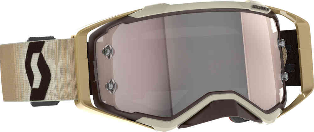 Scott Prospect Chrome Óculos de motocross marrom/bege