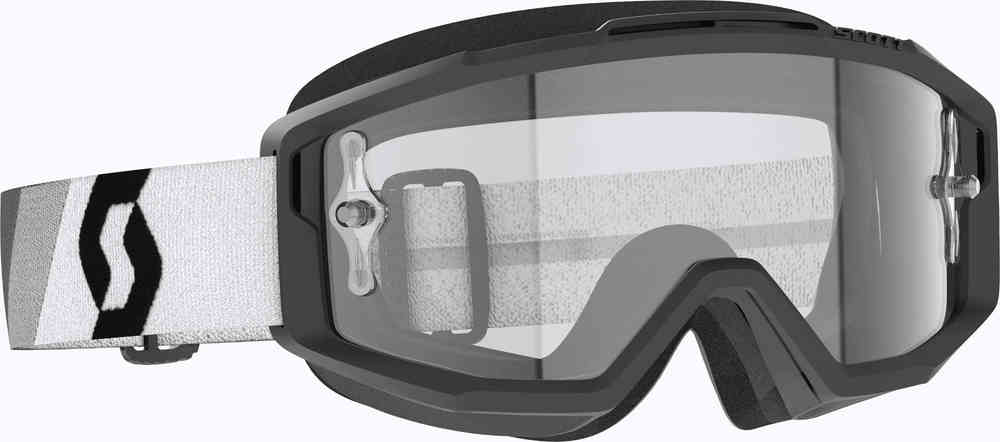 Scott Split OTG Lunettes de motocross noires / blanches