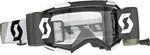 Scott Fury WFS Gafas de motocross Roll-Off en blanco y negro