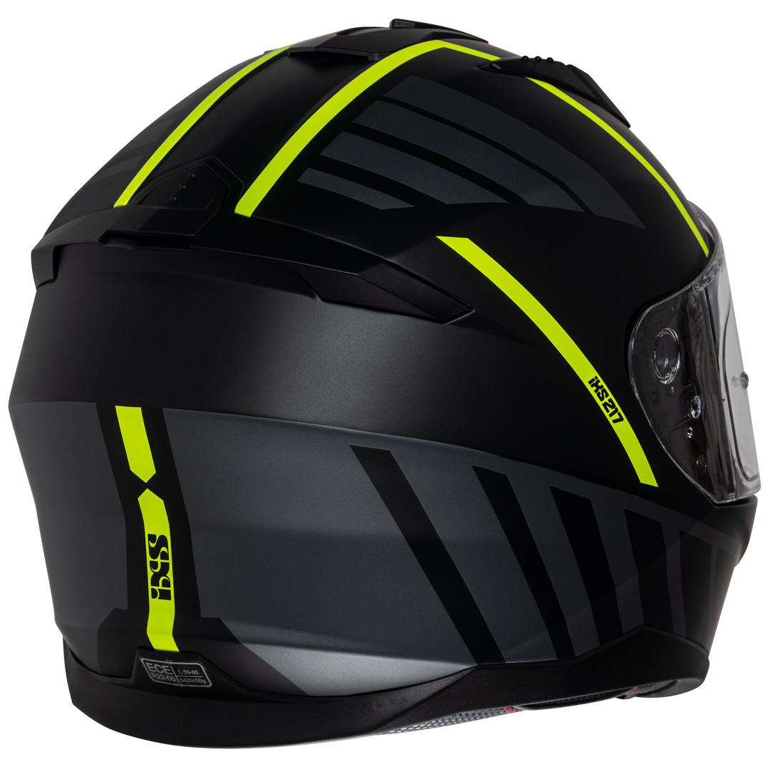 Photos - Motorcycle Helmet IXS iXS217 2.0 Helmet, black-yellow, Size XS for Men 