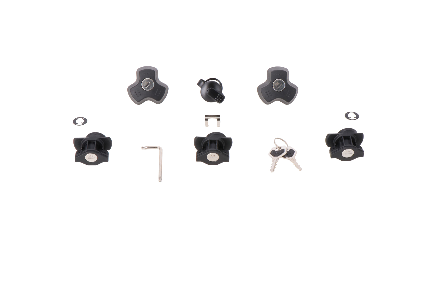 SW-Motech DUSC lock set - 3 locks + 1 TRAX lock set + 2 anti-theft devices-image-951543690