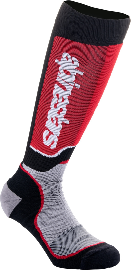 Alpinestars Unisex Black Red Plus Youth Motocross Socks, Black-Red, Size M L
