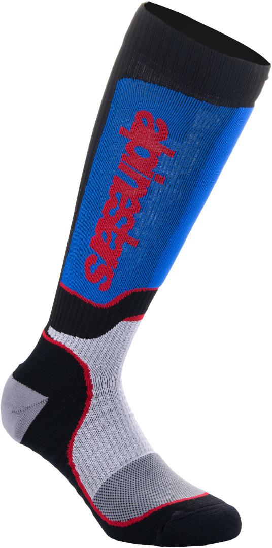 Alpinestars Unisex Black Red Blue Plus Youth Motocross Socks, Black-Red-Blue, Large