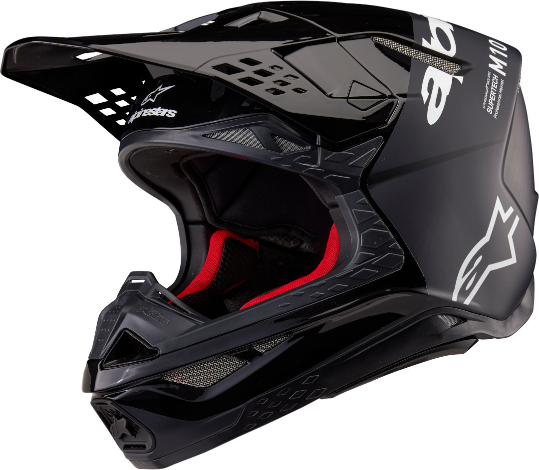 Alpinestars Supertech S-M10 Flood 2024 Шлем для мотокросса Черный/Серый XXL (63/64) 
