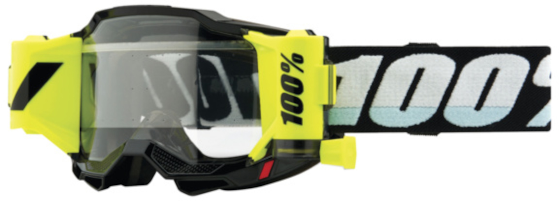 100% Accuri 2 Forecast Lunettes de motocross, noir-jaune