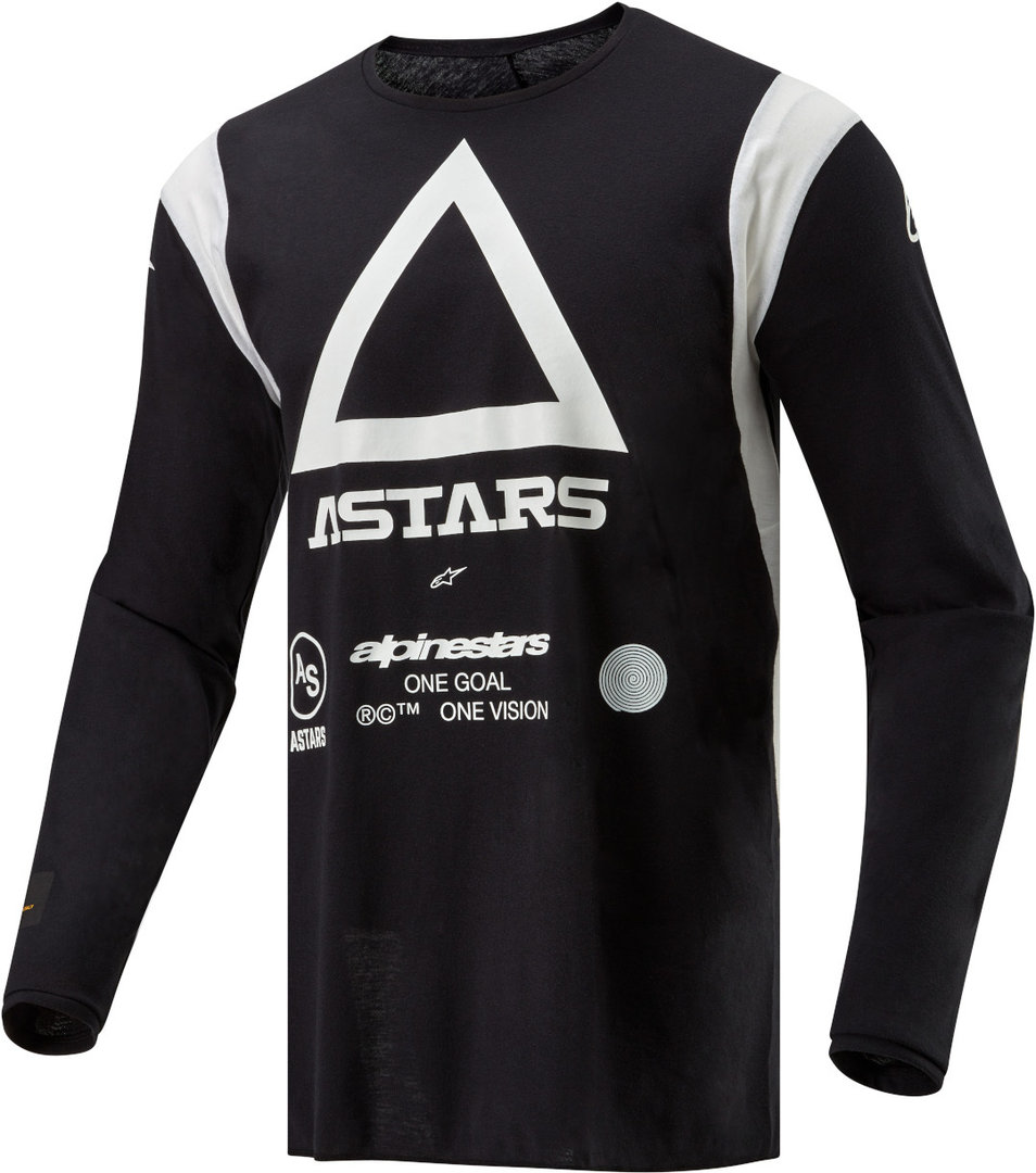 Alpinestars Techdura Motocross Jersey, Black, Size M For Men