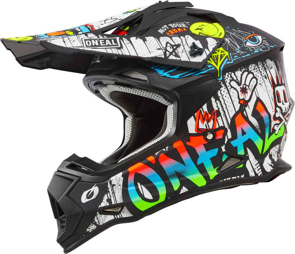 Oneal 2SRS Rancid Casco de Motocross multicolor