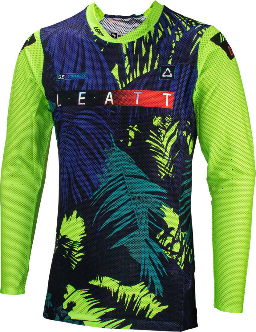 Leatt 5.5 Ultraweld Jungle 2024 Motocross Jersey, Size S For Men