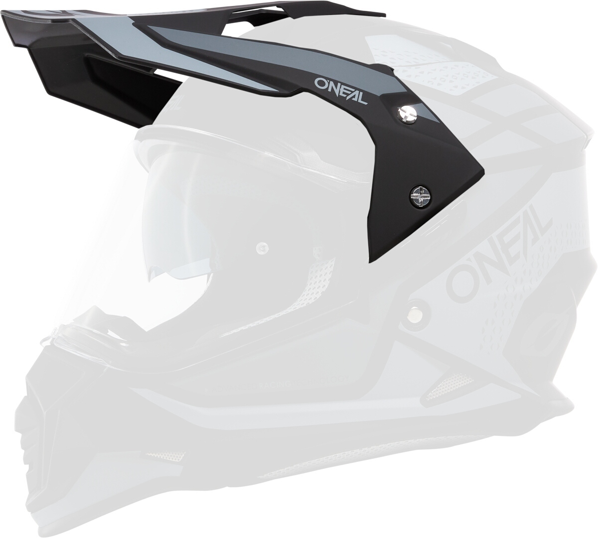 Side view of Oneal Sierra R Motocross Helmet, black-grey, Size L for Men