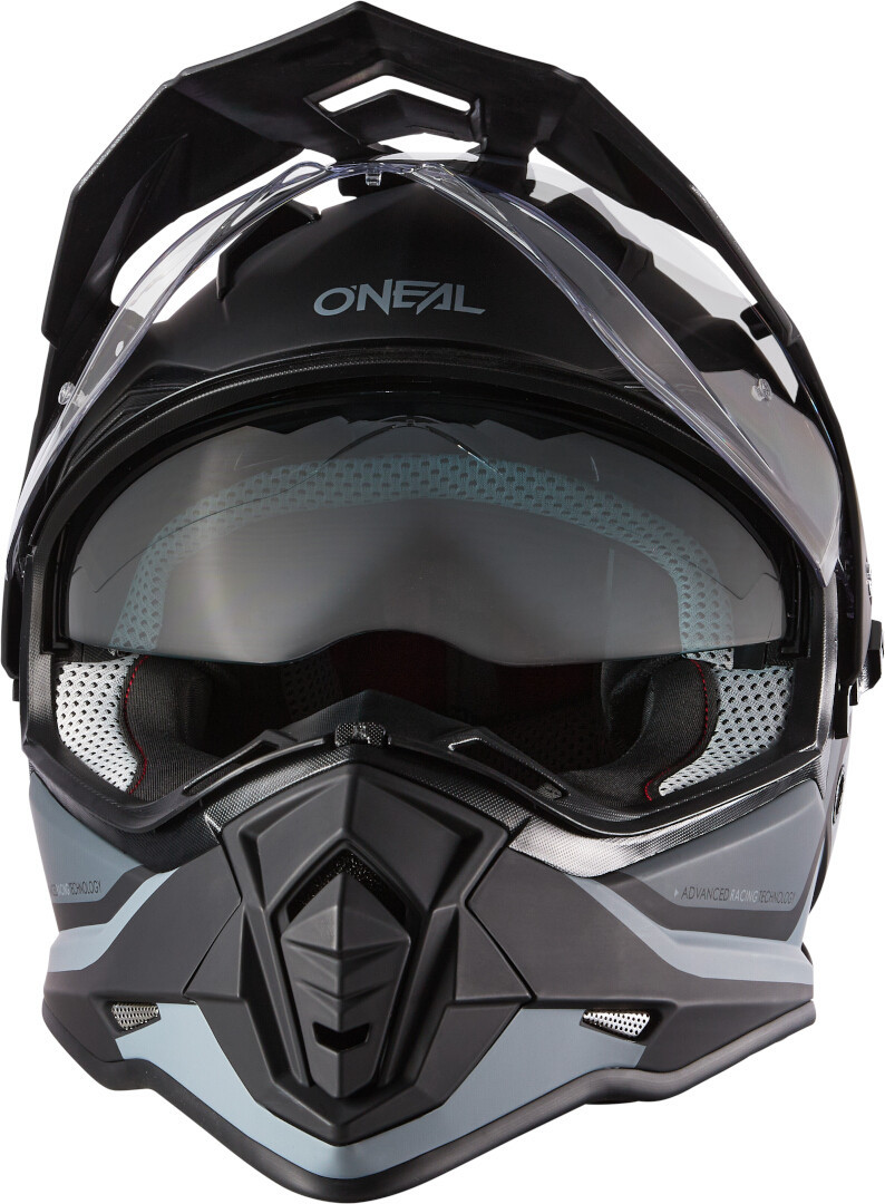Side view of Oneal Sierra R Motocross Helmet, black-grey, Size L for Men