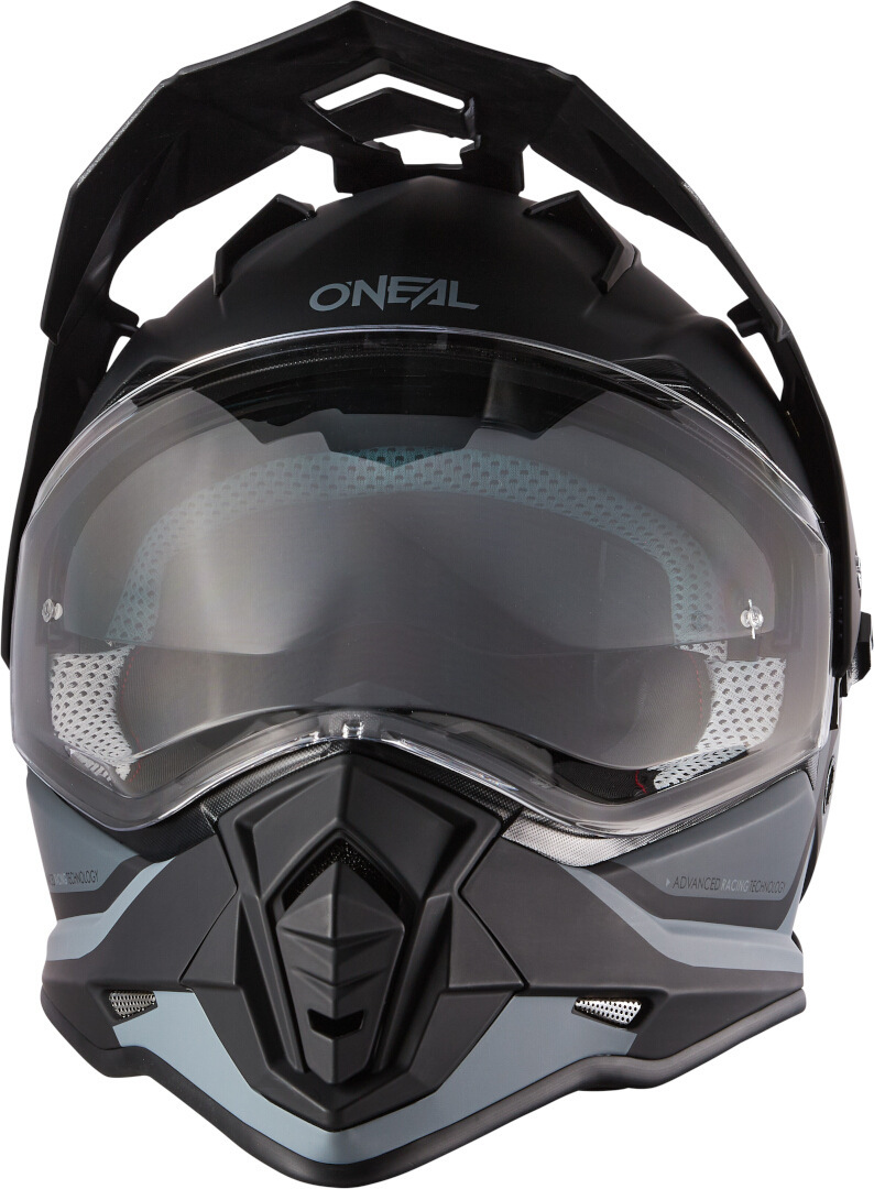 Side view of Oneal Sierra R Motocross Helmet, black-grey, Size L for Men