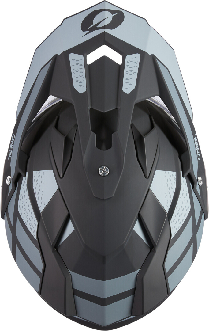 Side view of Oneal Sierra R Motocross Helmet, black-grey, Size L for Men