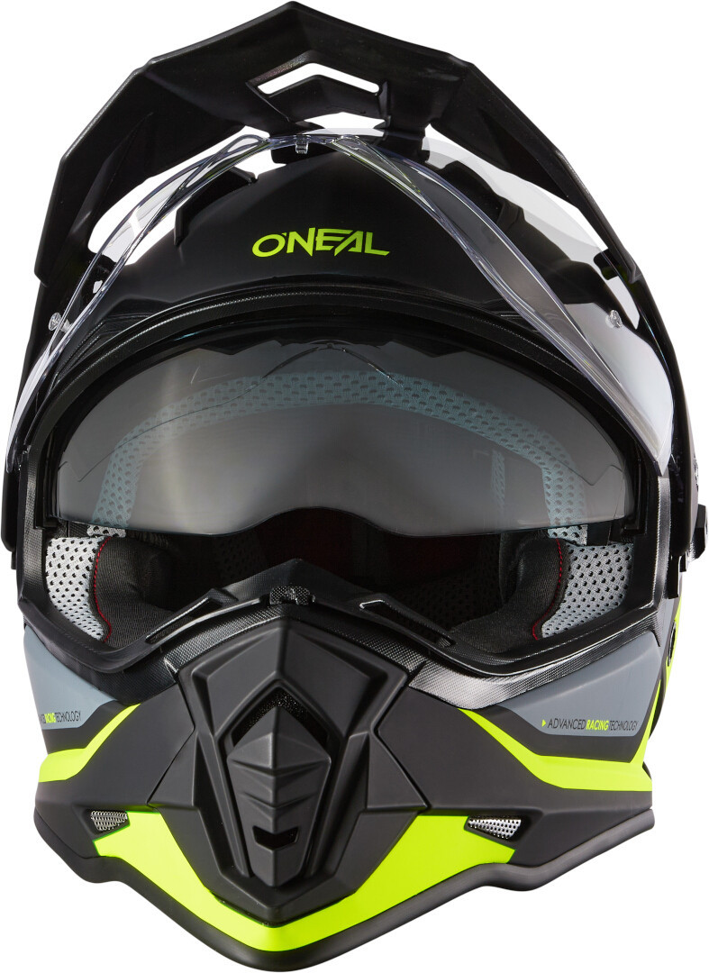 Side view of Oneal Sierra R Motocross Helmet, black-yellow, Size M for Men