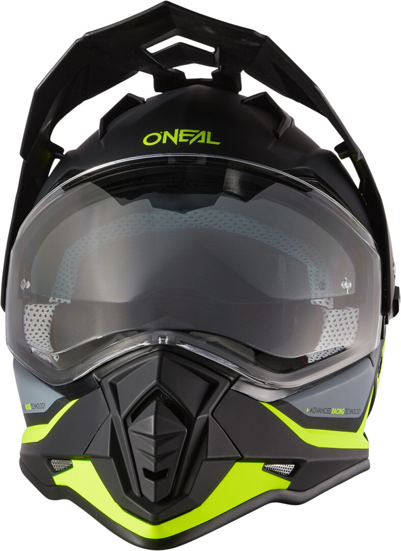 Side view of Oneal Sierra R Motocross Helmet, black-yellow, Size M for Men
