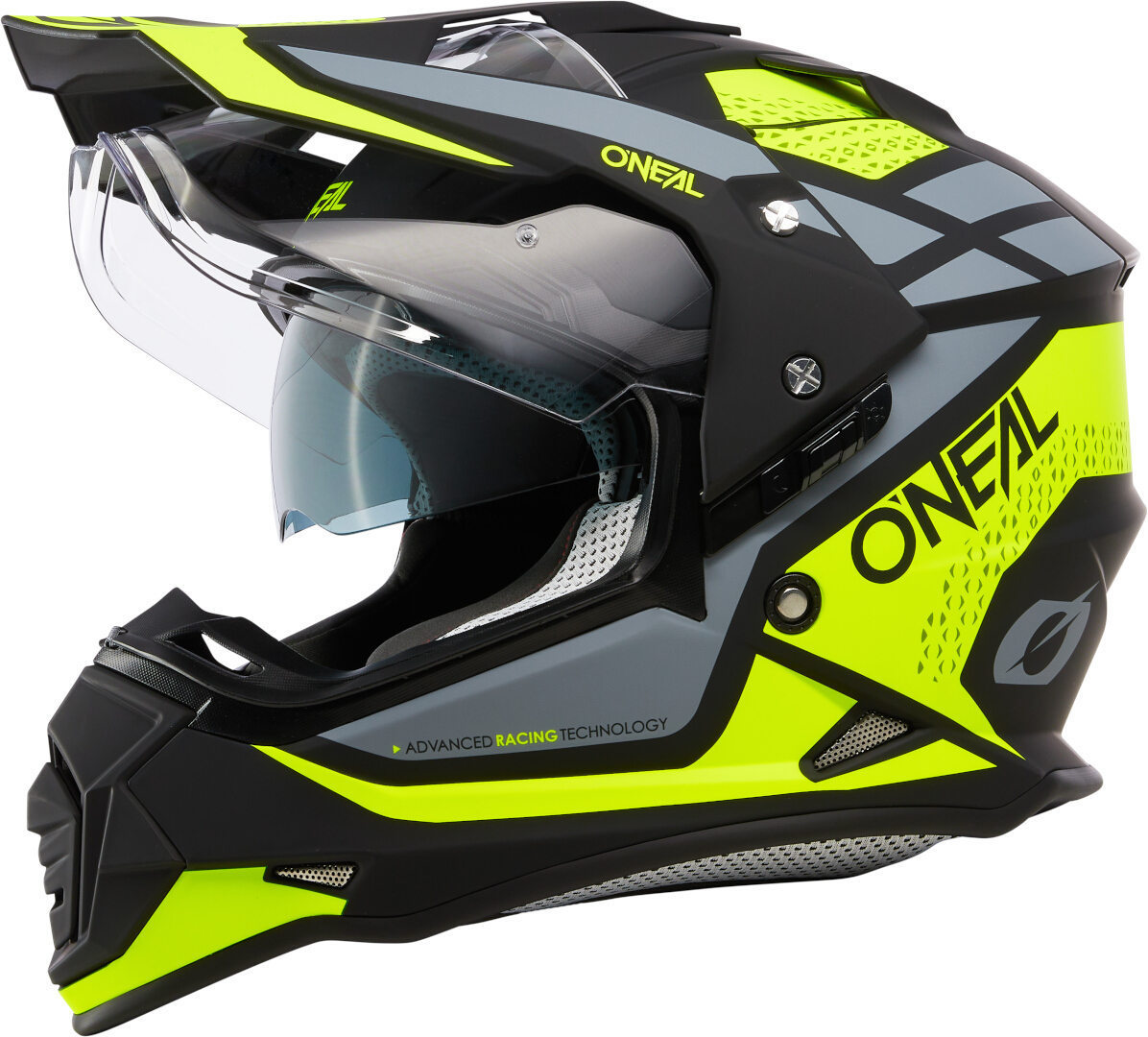 Oneal Sierra R Motocross Helmet, black-yellow, Size L for Men-image-990799758