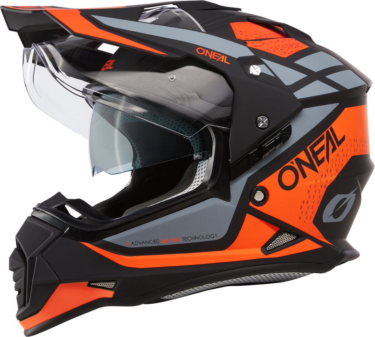 Oneal Sierra R Motocross Helmet, black-orange, Size M for Men-image-990799535