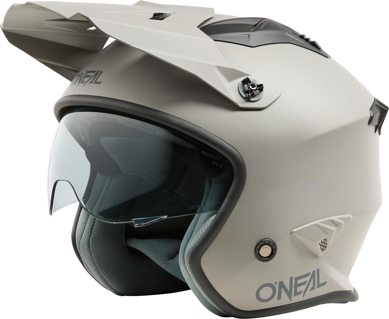 Oneal Volt Solid Trial Helmet Gray Matt M (57/58) 