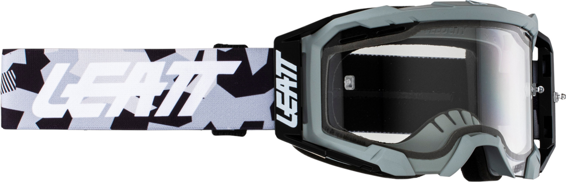 Leatt Men's Clear Velocity 5.5 Enduro 2024 Motocross Goggles, For