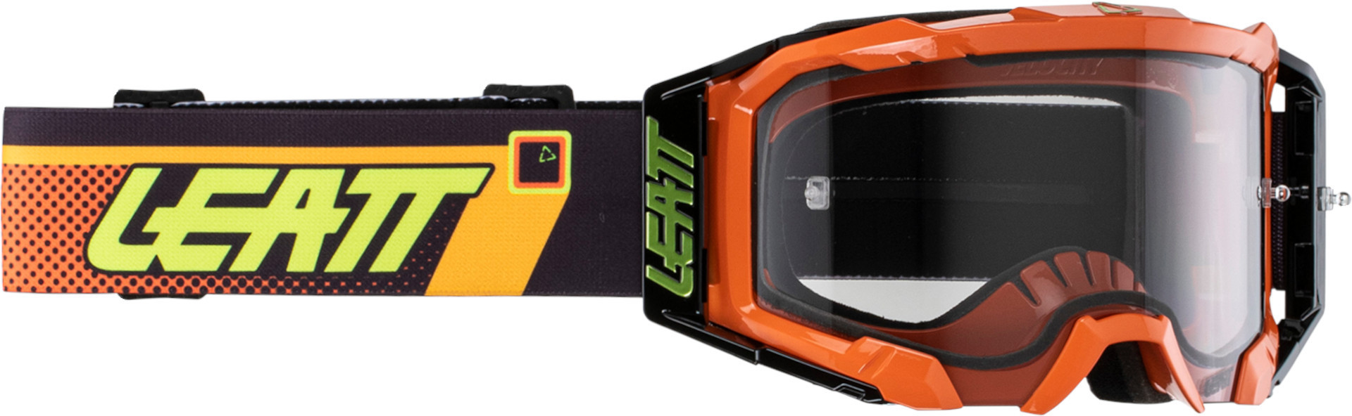 Leatt Velocity 5.5 Dots 2024 Lunettes de motocross, noir-orange