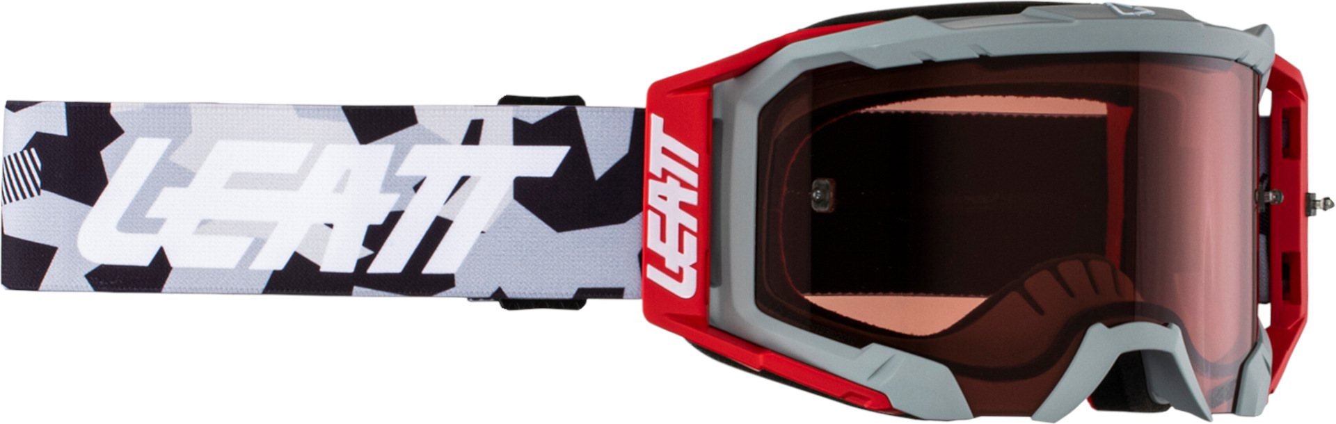 Leatt Velocity 5.5 Camo 2024 Lunettes de motocross, gris-rouge