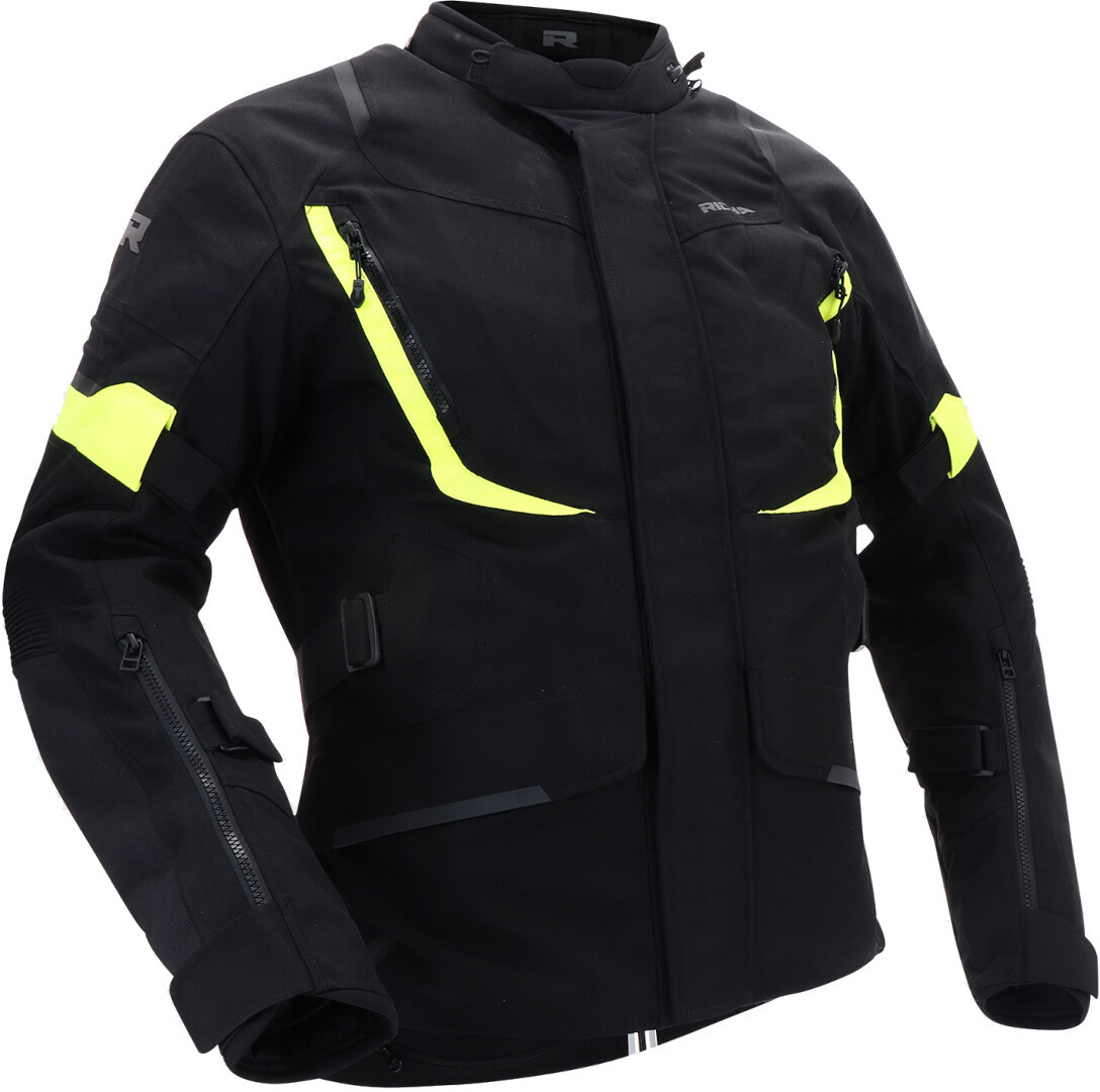 Richa Cyclone 2 Gore-Tex водонепроницаемая мотоциклетная текстильная куртка Черный/Желтый M 