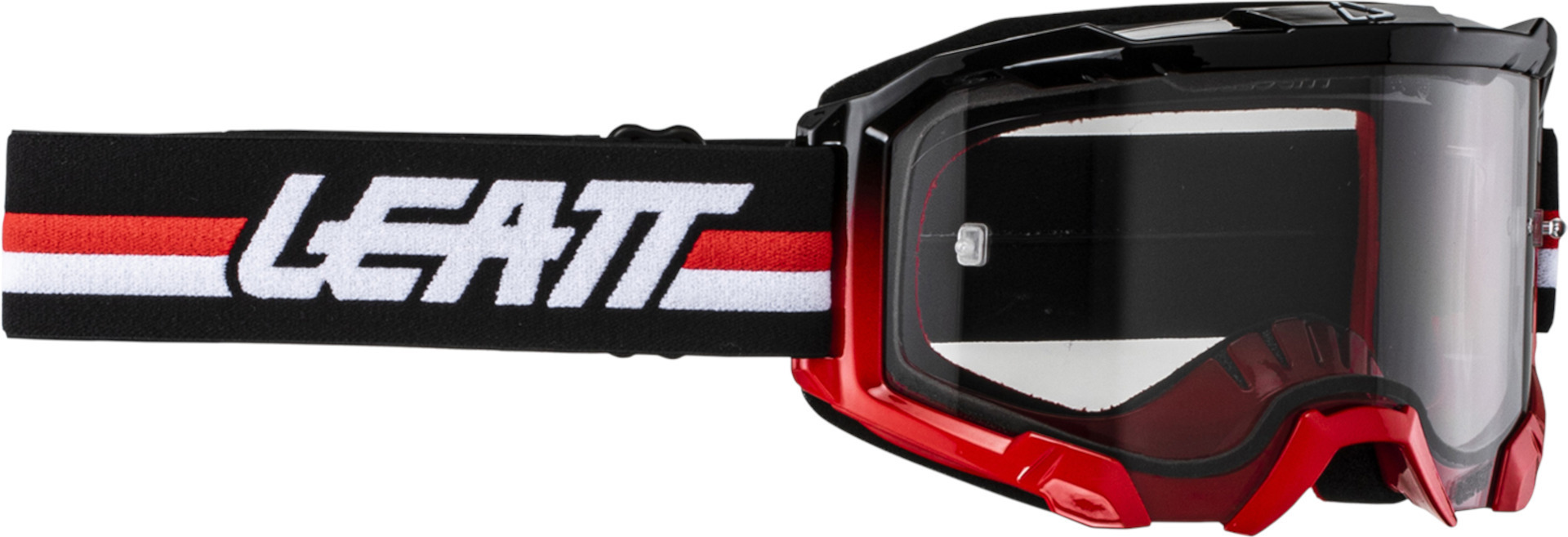 Leatt Velocity 4.5 Stripes 2024 Motocross Goggles, black-white-red for Men-image-772794221