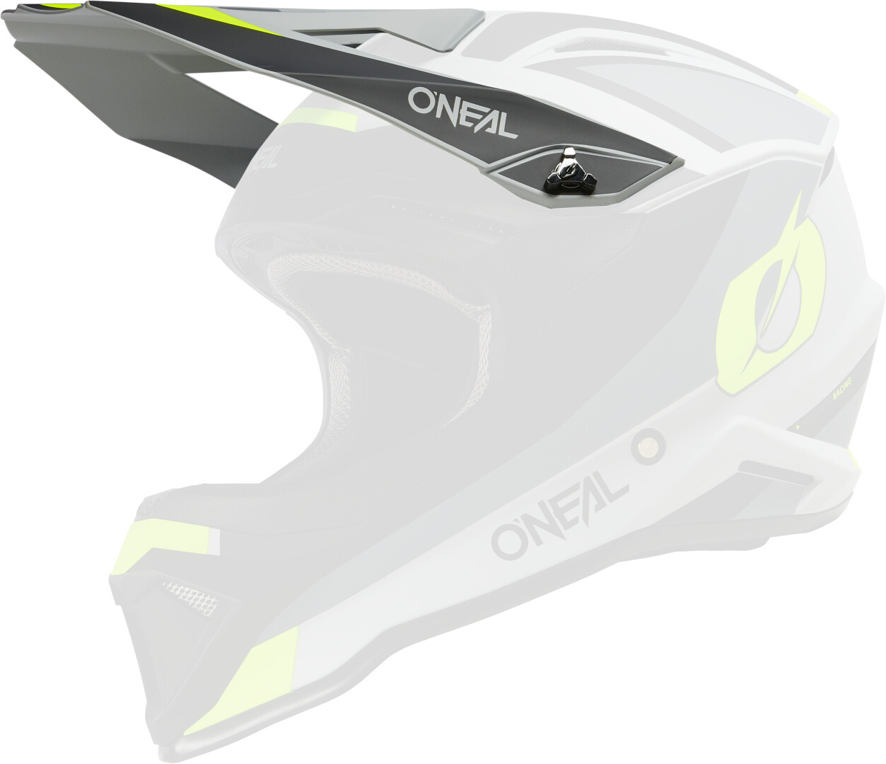 Photos - Motorcycle Helmet ONeal 1SRS Stream Kids Motocross Helmet, black-grey-yellow, Size L 