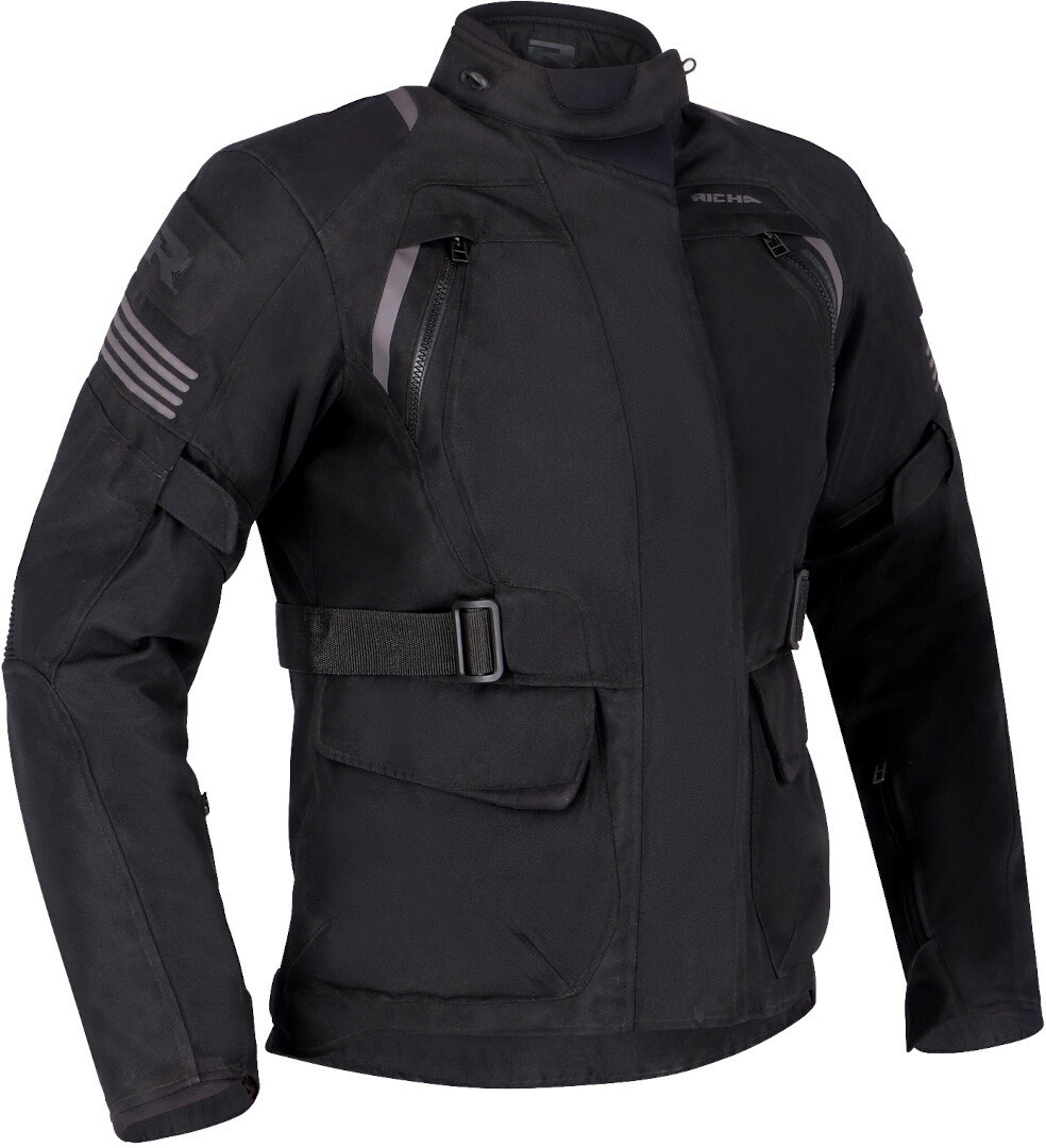 Richa Phantom 3 waterproof Ladies Motorcycle Textile Jacket, black, Size 6XL for Women