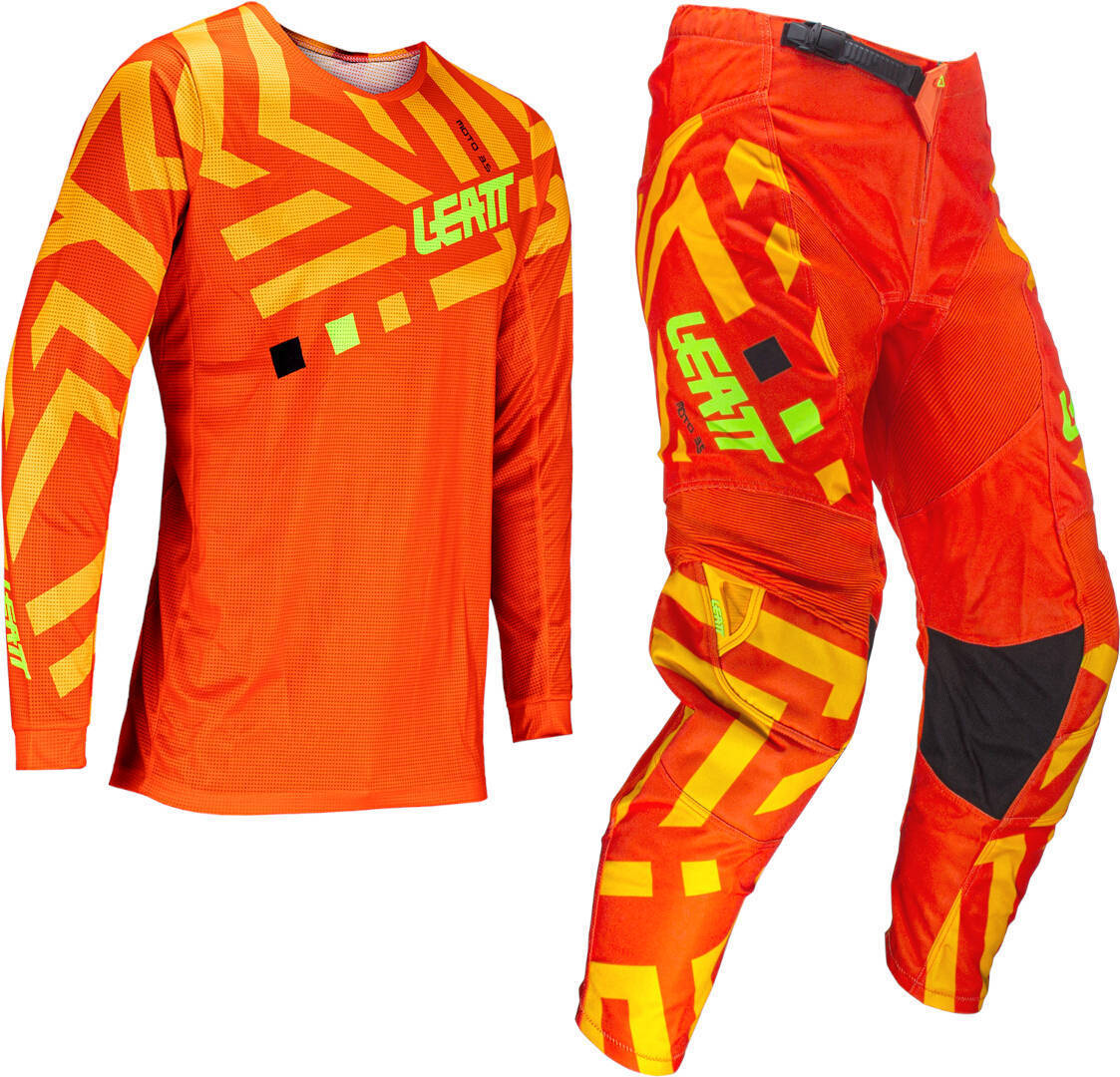 Leatt 3.5 Ride Pattern 2024 Майка и штаны для мотокросса