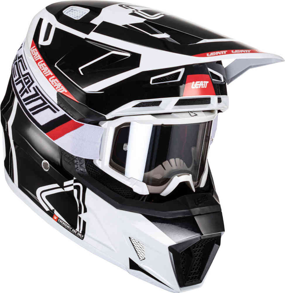 Leatt 7.5 V24 고글이 달린 모토크로스 헬멧