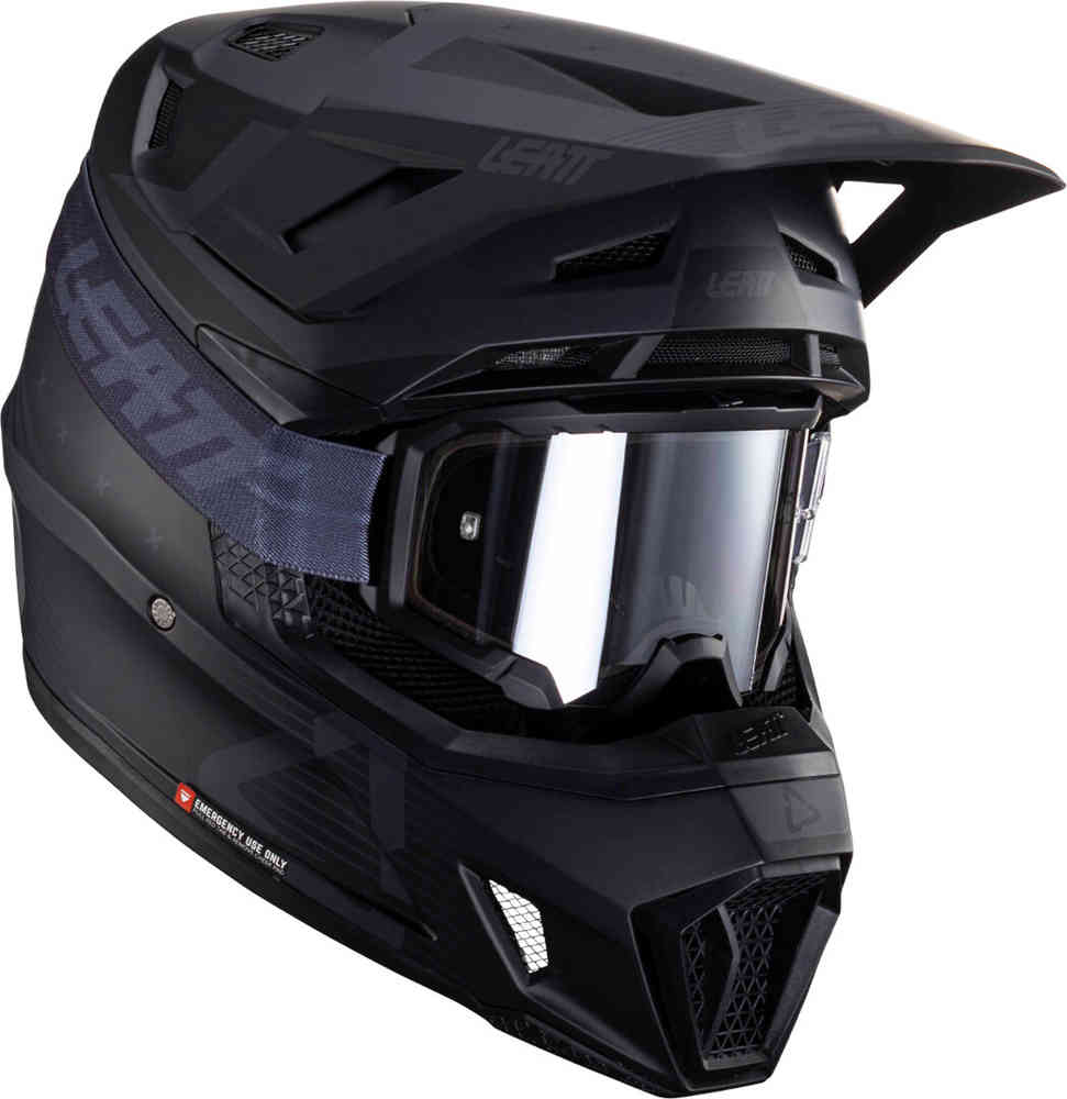 Leatt 7.5 V24 Stripes Motocross Helm mit Brille