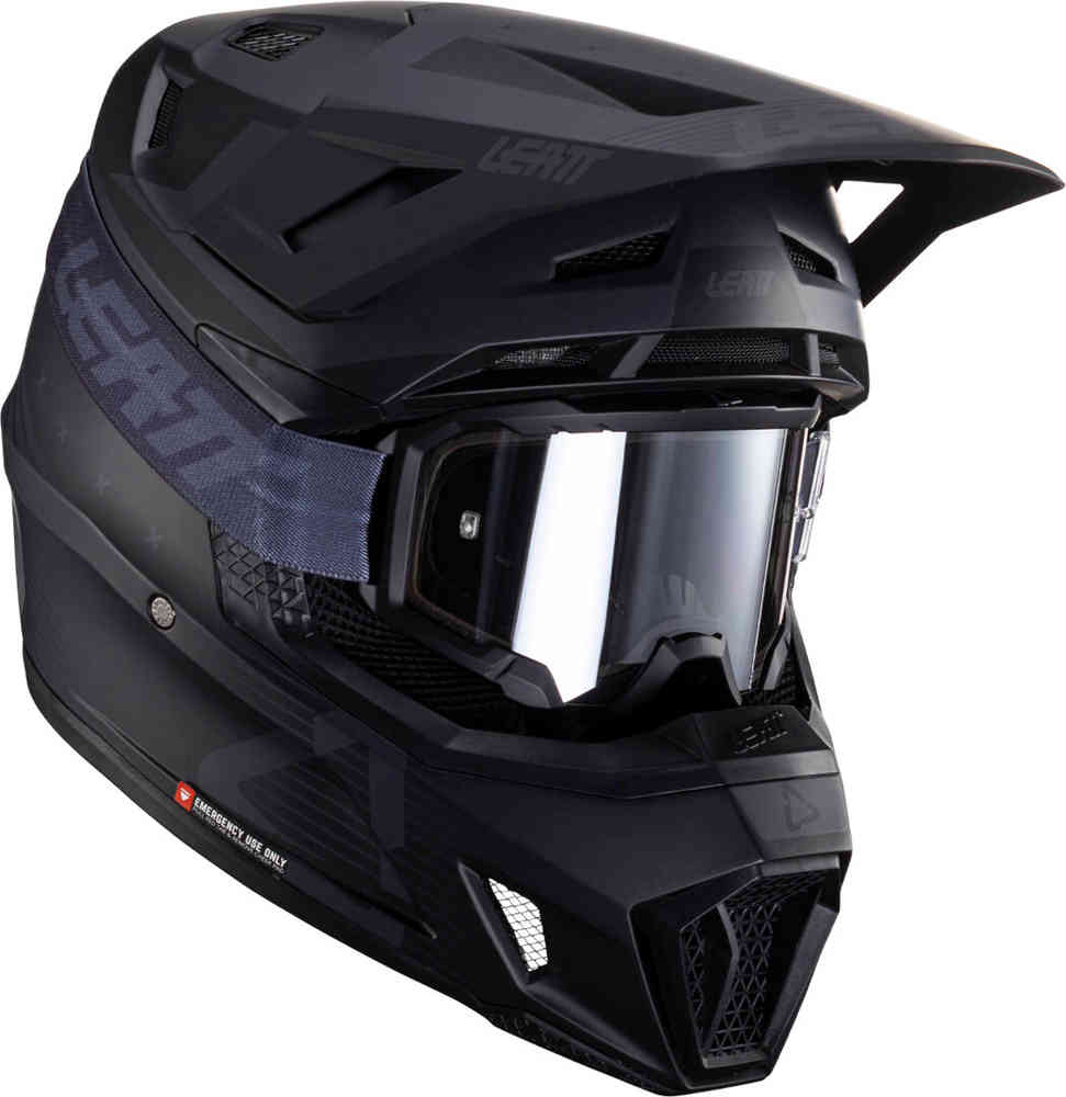 Leatt 7.5 V24 Stripes Casco da motocross con occhiali