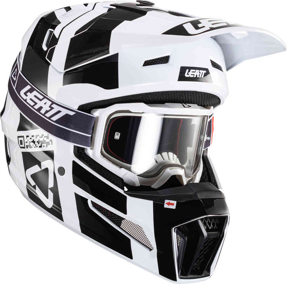 Leatt 3.5 V24 Casque de motocross avec lunettes