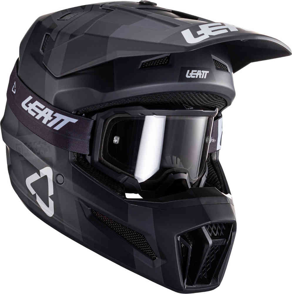 Leatt 3.5 V24 Casque de motocross avec lunettes