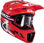 Leatt 3.5 V24 Logo Motocrosshjälm med skyddsglasögon
