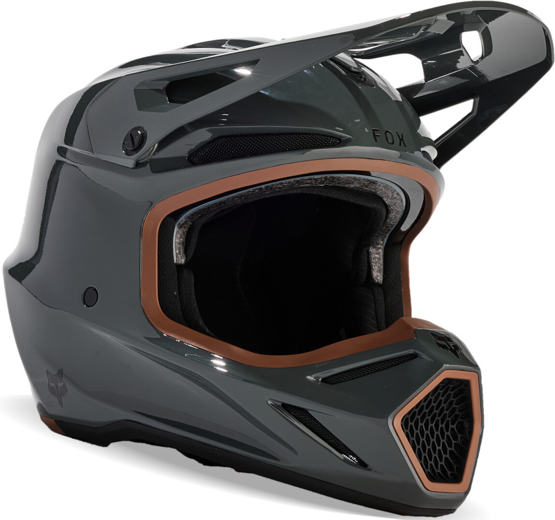 FOX V3 RS Carbon Solid MIPS Шлем для мотокросса