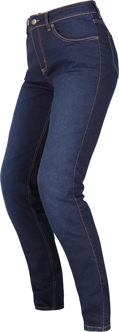 Side view of Richa Original 2 Slim Fit Ladies Motorcycle Jeans, blue, Size 40 for Women