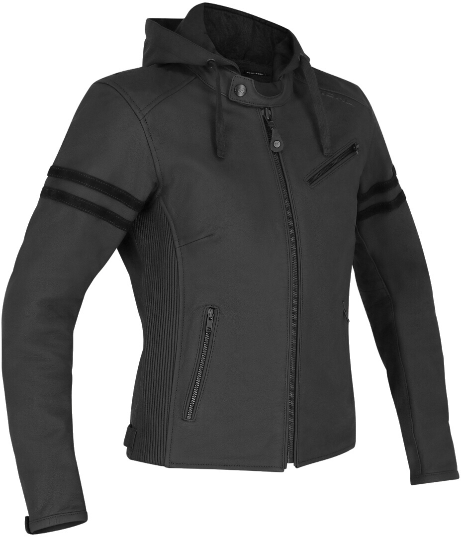 Richa Toulon Black Edition Damen Motorrad Lederjacke