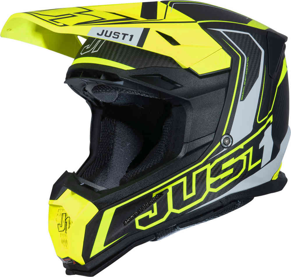Just1 J22 Carbon Fluo 2.0 Motocross Helm