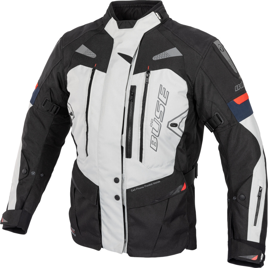 Büse Monterey veste textile de moto imperméable, gris, taille 64 pour Hommes