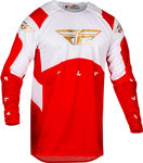 Fly Racing Evolution 2024 camisa vermelha/branca de motocross