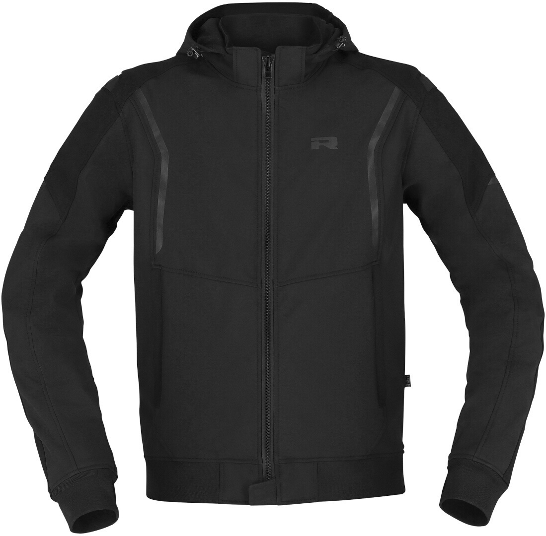 Side view of Richa Atomic 2 waterproof Motorcycle Textile Jacket, black, Size 6XL for Men