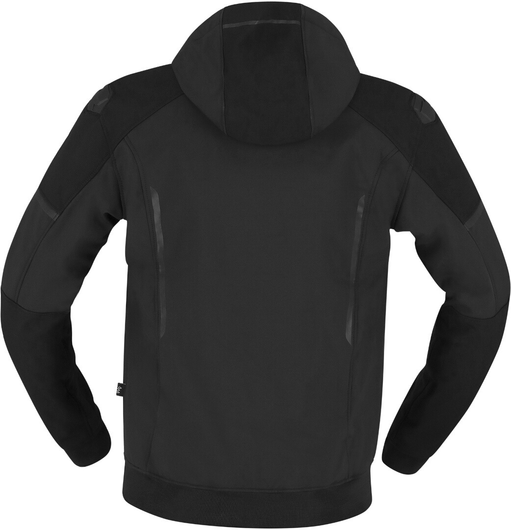 Side view of Richa Atomic 2 waterproof Motorcycle Textile Jacket, black, Size 6XL for Men